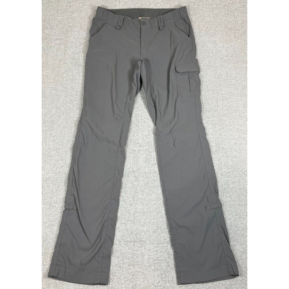 Duluth Flex Dry On The Fly Pants Women's 8 x 35 Gray Convertible Cargo Stretch